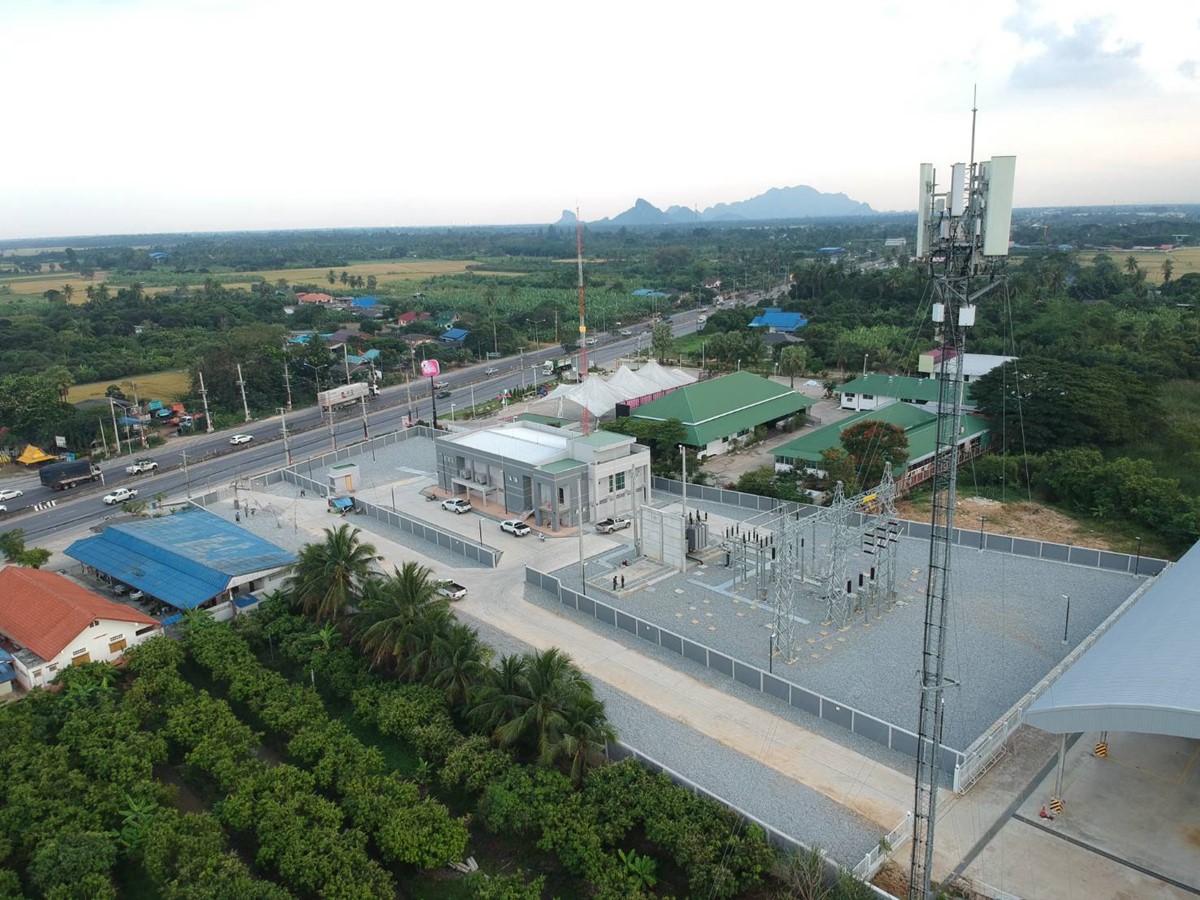 งานก่อสร้างสถานีไฟฟ้าท่ายาง จังหวัดเพชรบุรี